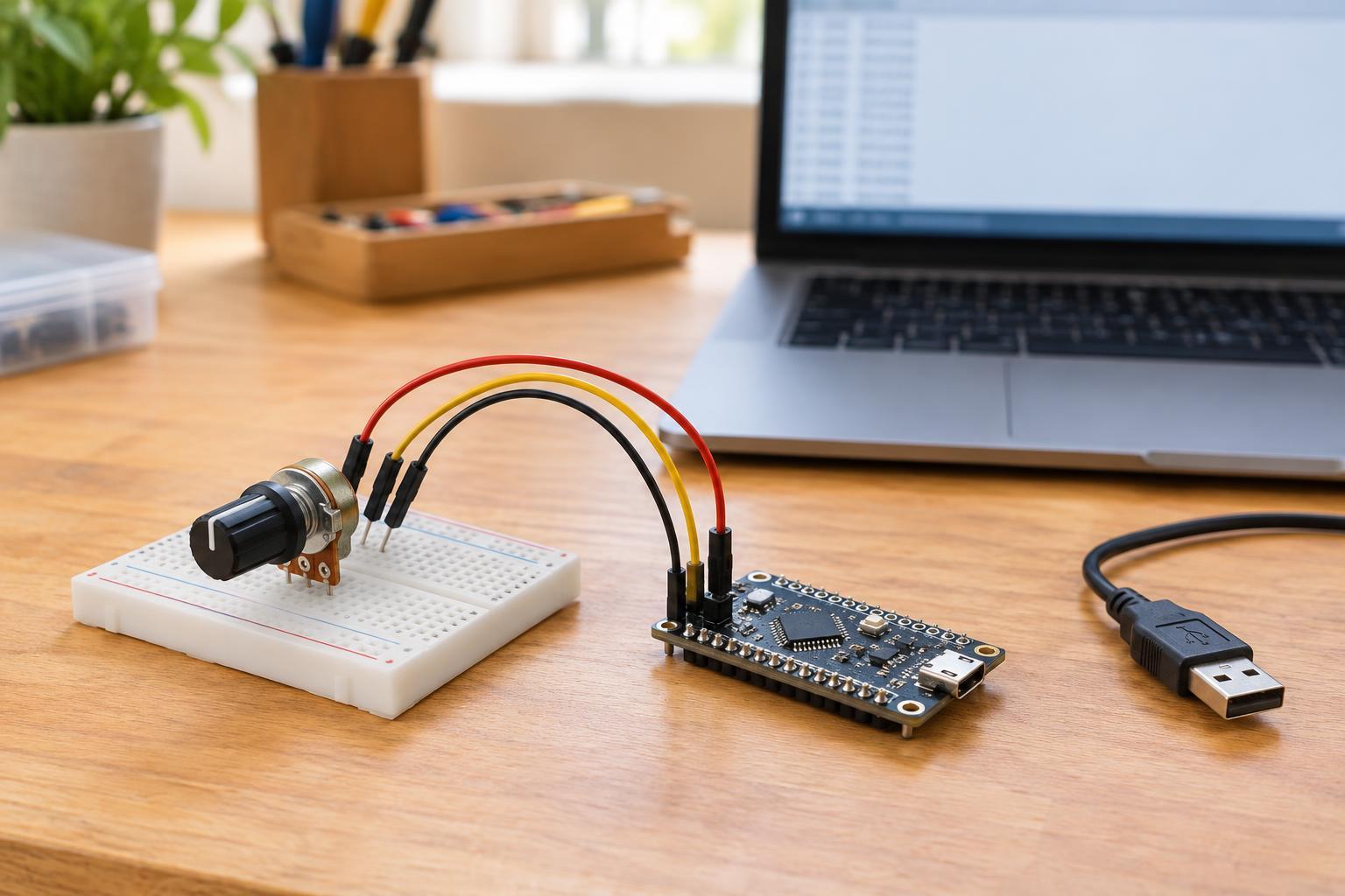 Read a Potentiometer With a 3.3 V Microcontroller