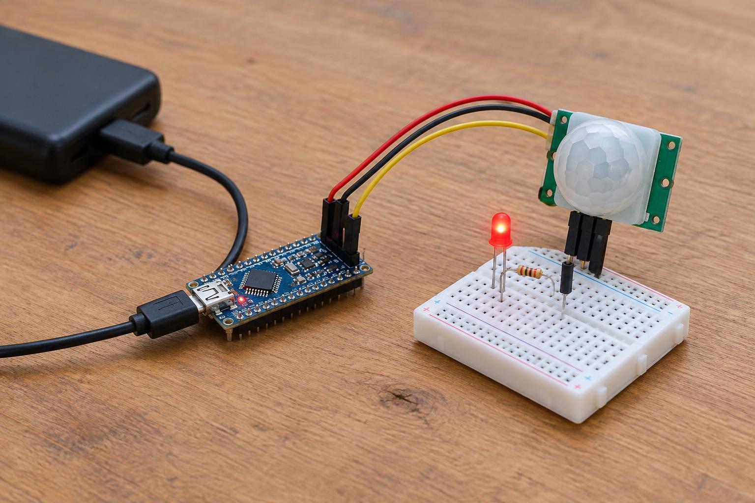 Build a 3.3 V PIR Motion Indicator