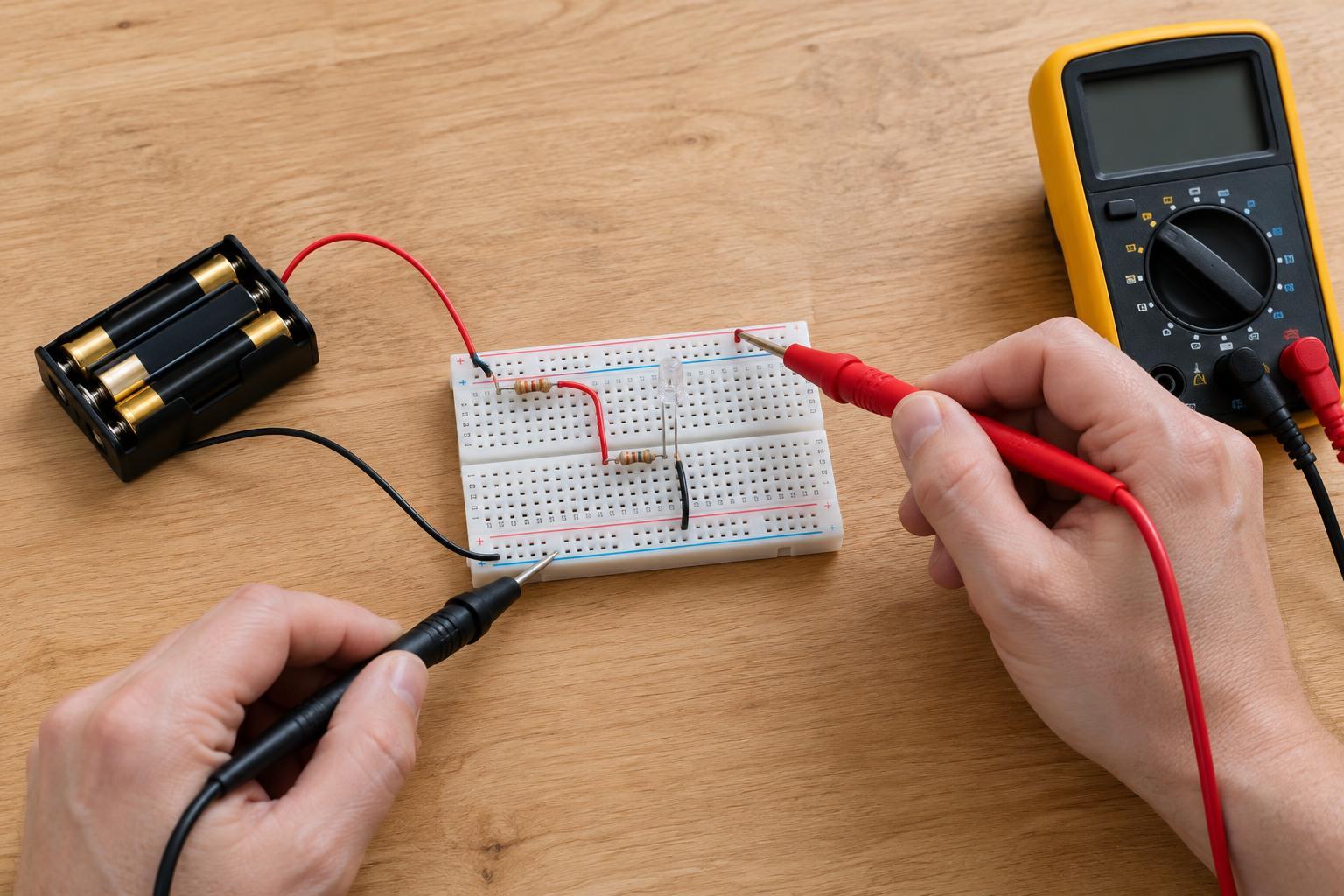 Tracing Missing Power in a 3–5 V Circuit with a Multimeter